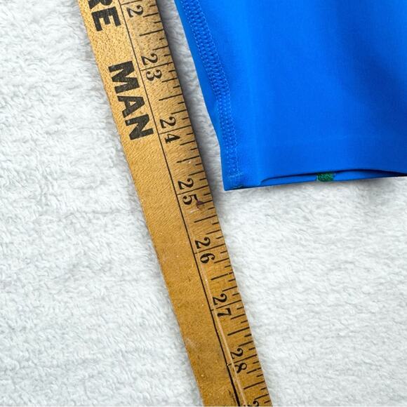 J. Crew Active SleekStretch High-Rise Running Leggings In Vibrant Blue/Green M - Picture 16 of 16